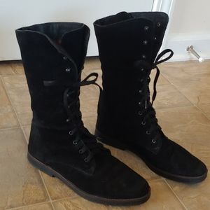 Genuine suede leather boots